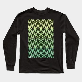 Retro Japanese Clouds Pattern RE:COLOR 11 Long Sleeve T-Shirt